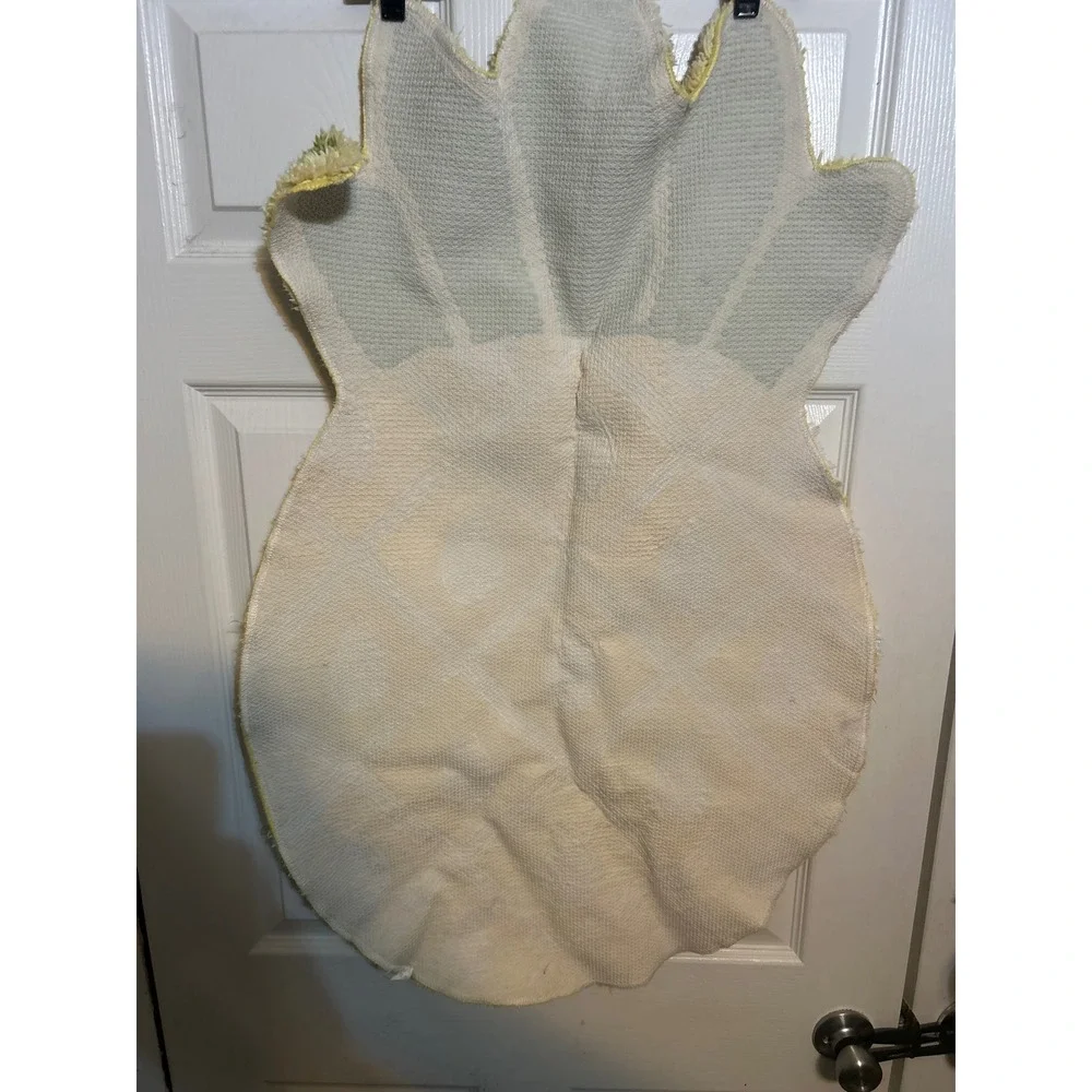 Pineapple Shaped Rug Yellow White Green‎ Accent Rug Fun Novelty